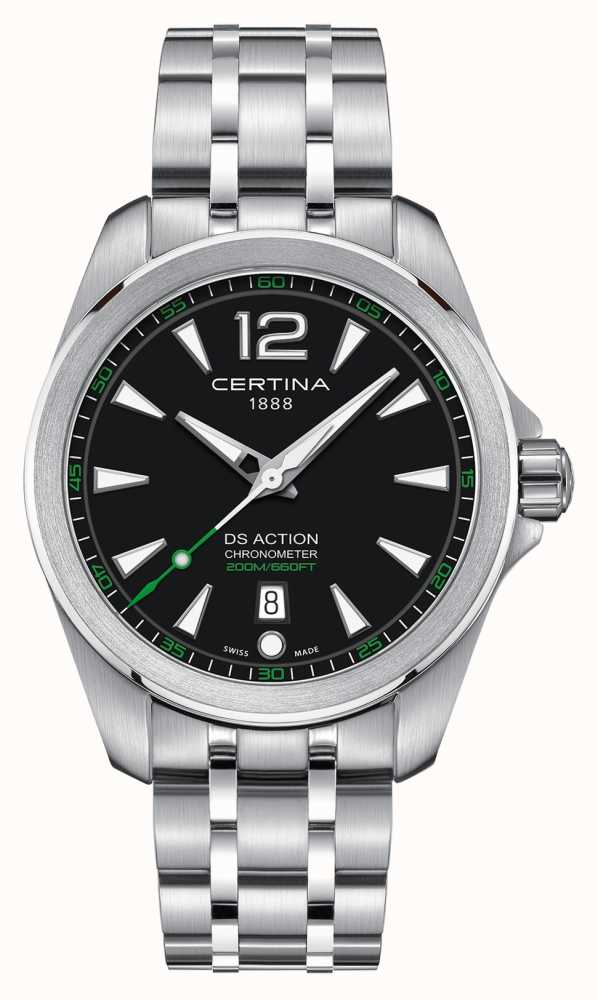 Amazon.com: Certina, Mens, DS Action Day-Date Powermatic 80, Stainless  Steel, Swiss Automatic, Watch, Blue, Plastic, 20, (C0324301804101) :  Clothing, Shoes & Jewelry