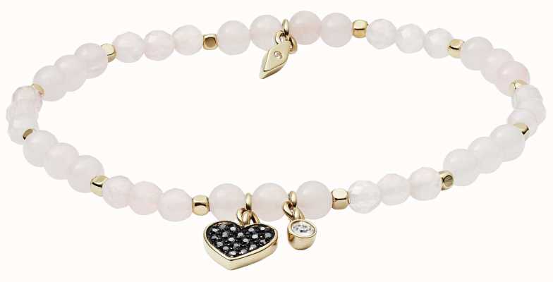 Fossil Vintage Motifs Rose Quartz Bracelet JA6922710