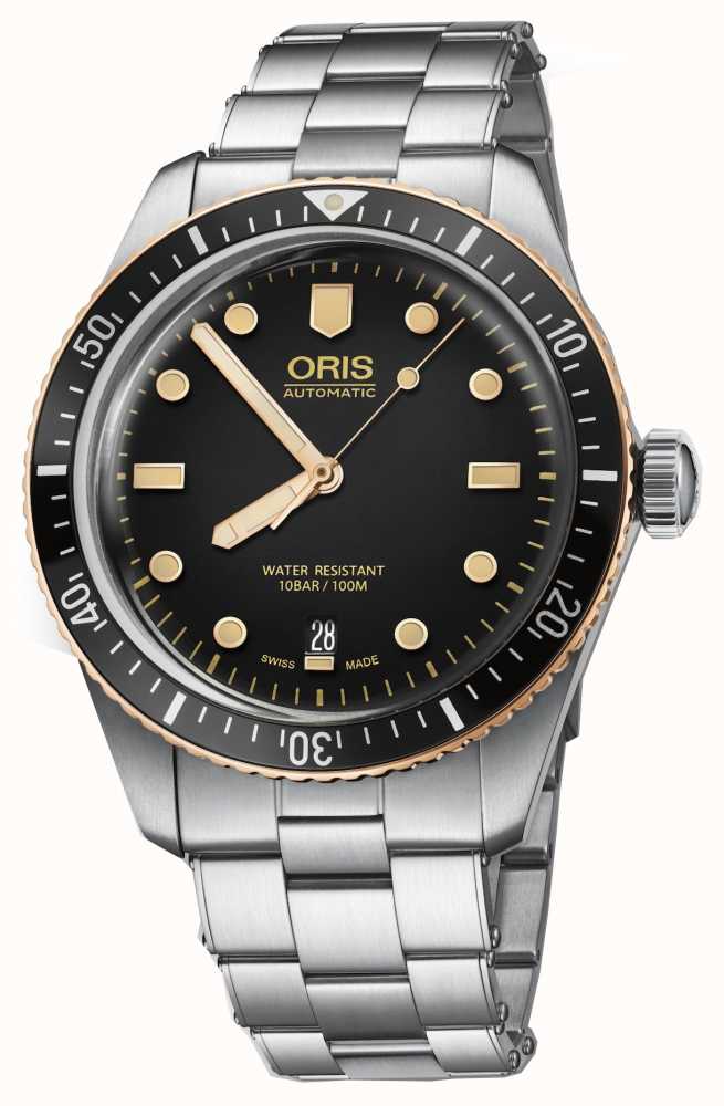 Oris Divers SixtyFive With Metal Bracelet  Bracelet Pulled Strait To One  Side  The Watch Source Blog