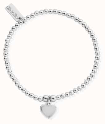 ChloBo Sterling Silver Cute Charm Heart Bracelet SBCC024