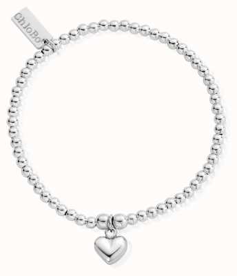ChloBo Children's Cute Charm Puffed Heart Bracelet - 925 Sterling Silver CSBCC023