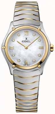 EBEL Women's Sport Classic Diamond Mother Of Pearl Dial Two Tone 1216388A