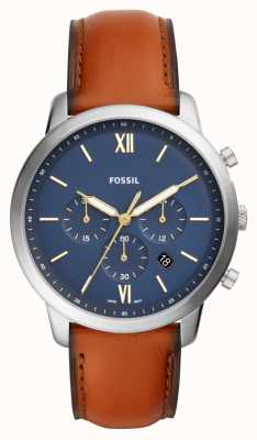 Fossil horloge blauwe wijzerplaat new arrivals