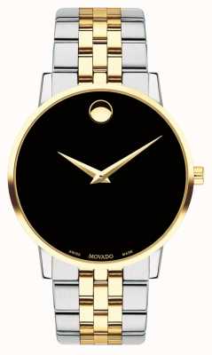 Movado Men's Museum Two Tone Gold Plated Stainless Steel 0607200