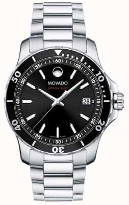 Movado Men's Series 800 Stainless Steel Black Dial 2600135
