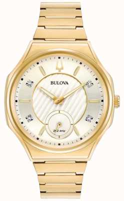 Bulova | Curv | Women's | Gold Tone Bracelet | 97P136