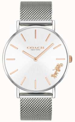 Coach Women's Perry Silver Mesh Bracelet Watch 14503124