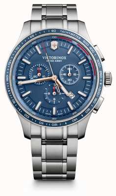 Victorinox Men's Alliance Sport Chronograph Steel Bracelet Blue Dial 241817