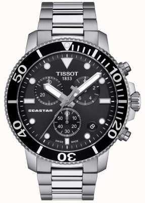 Tissot Men's Seastar 1000 Quartz Chronograph Black/Stainless Steel T1204171105100