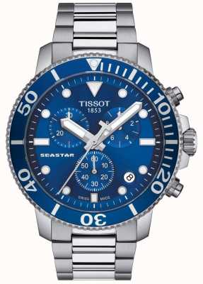 Tissot Men's Seastar 1000 Quartz Chronograph Blue/Stainless Steel T1204171104100