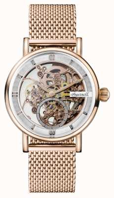 Ingersoll Men's Herald Automatic Rose Gold PVD Plated Mesh Bracelet I00406B