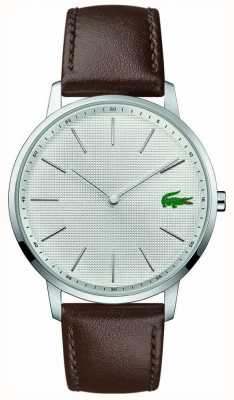Lacoste | Men's Moon | Brown Leather Strap | Silver Dial | 2011002