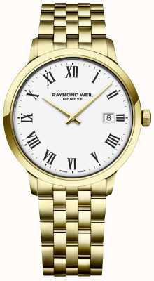 Raymond Weil | Men's Toccata | Gold Stainless Steel Bracelet | White Dial 5485-P-00300
