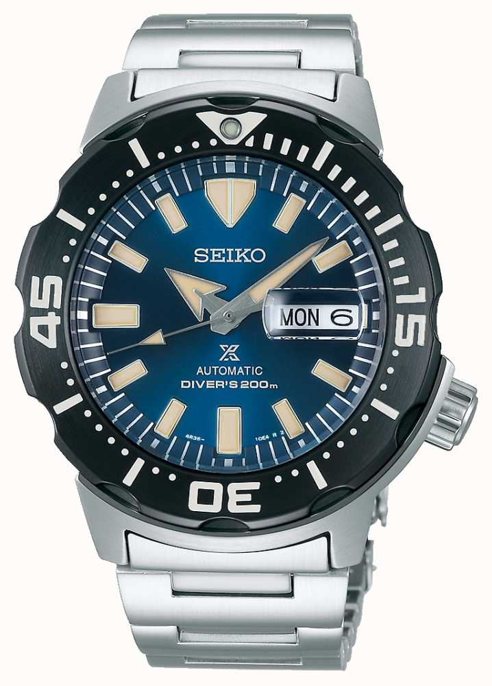 Seiko Prospex Monster Automatic Divers | Stainless Steel Bracelet SRPD25K1  - First Class Watches™ IRL