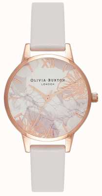 Olivia Burton | Women's | Abstract Florals | Blush Leather Strap | OB16VM12
