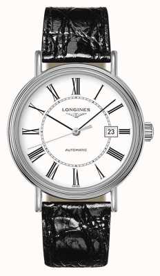 LONGINES Présence | Swiss Automatic | Black Leather | White Dial L49224112