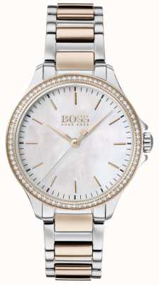 BOSS | Diamonds For Her | Two-Tone Bracelet | Mother Of Of Pearl 1502524