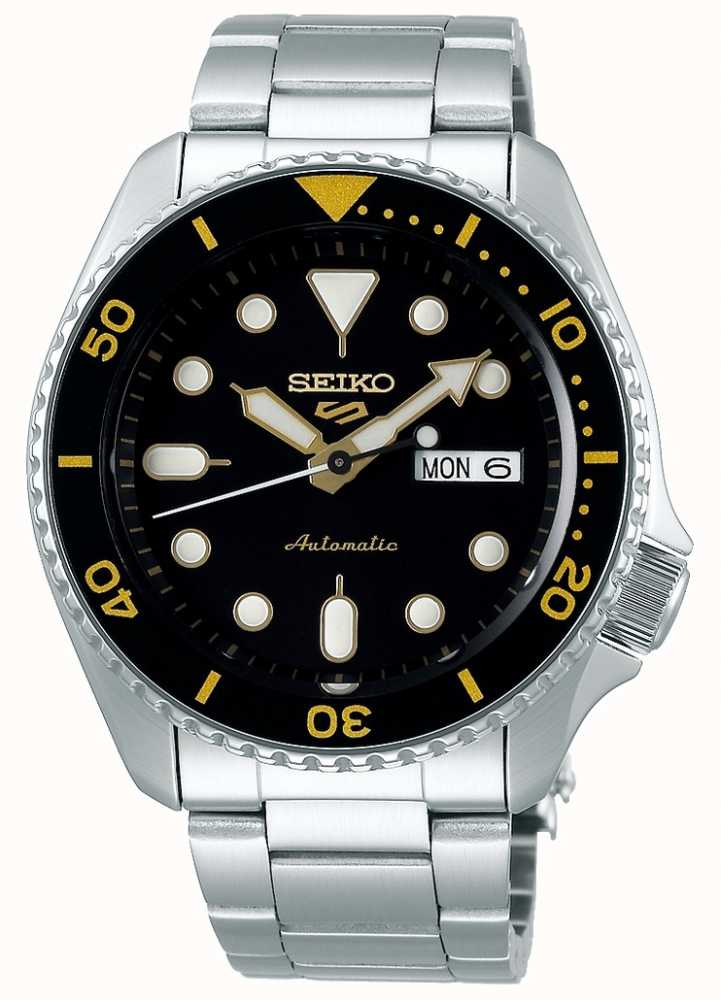 Seiko 5 Sport | Sports | Automatic | Black & Gold Dial SRPD57K1 - First  Class Watches™ IRL