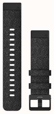 Garmin QuickFit 20 Watch Strap Only, Heathered Black Nylon With Black Hardware 010-12875-00