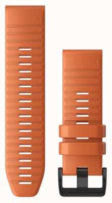 Garmin QuickFit 26 Watch Strap Only, Ember Orange Silicone 010-12864-01