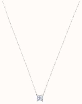 Swarovski Attract | Rhodium Plated |White | Square | Necklace 5510696