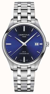 Certina DS-8 Chronometer | Stainless Steel Bracelet | Blue Dial | C0334511104100