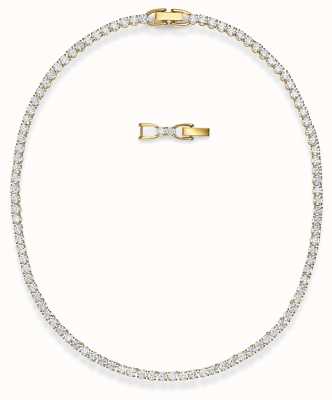 Swarovski Tennis Deluxe Necklace | Gold-Tone Plated | White 5511545