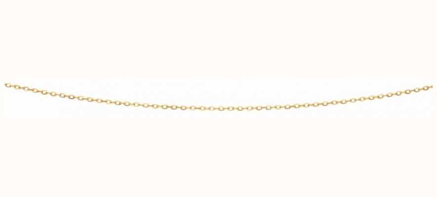 Elements Gold 9ct Yellow Gold  Flattened Cable Chain 18" GN277