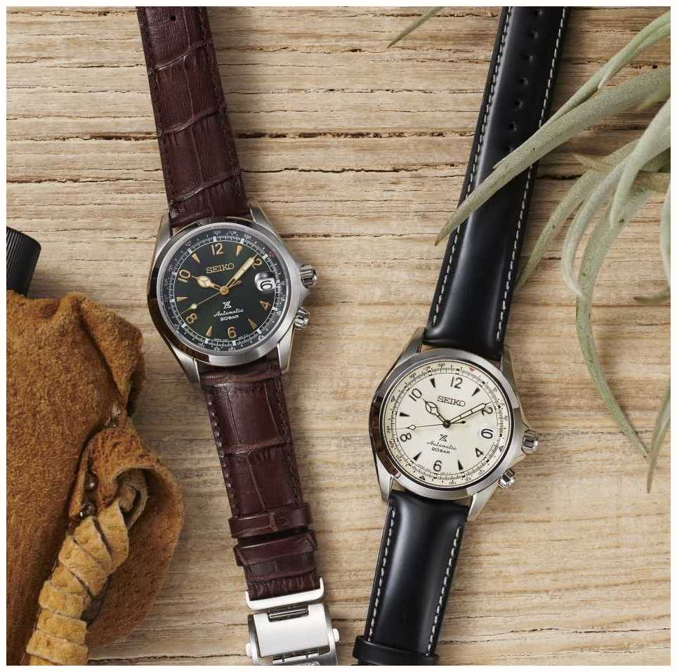 Seiko Prospex Men's Automatic Mechanical Alpinist | Brown Leather Strap  SPB121J1 - First Class Watches™ IRL