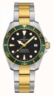 Certina DS ACTION Diver | 38MM | Powermatic 80 | Two Tone C0328072205101