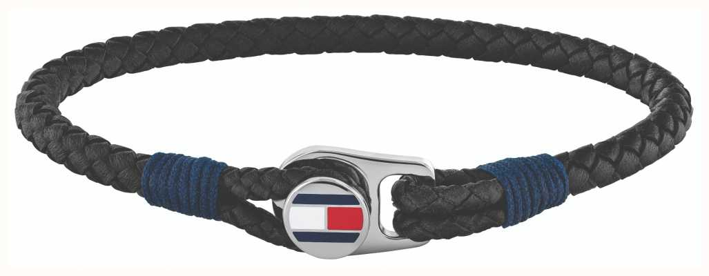 Tommy Hilfiger | Men's Casual | Black Leather Bracelet | 2790205S