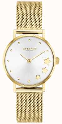 Coach | Women's Perry | Gold-Tone Steel Mesh | Silver Dial | 14503521
