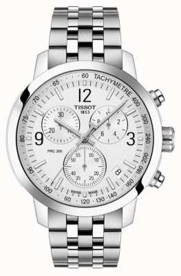 Tissot PRC 200 | Chronograph | Silver Dial | Stainless Steel T1144171103700
