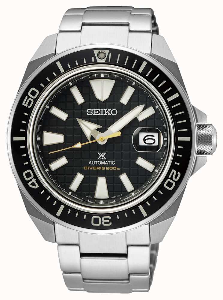 Seiko Prospex King Samurai | Stainless Steel Bracelet | Black Dial SRPE35K1  - First Class Watches™ IRL