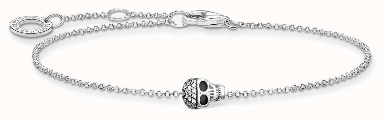 Thomas Sabo Silver Skull Bracelet | 925 Sterling Silver | 16-19cm A2002-643-14-L19V