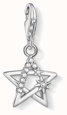 Thomas Sabo Charming | Sterling Silver Star Charm Pendant | Silver Stones 1850-051-14