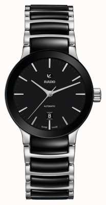 RADO Men's Centrix Automatic Black Dial stainless Steel and Ceramic R30009172