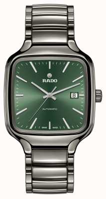 RADO True Square Automatic (38mm) Green Dial / Black Plasma High-Tech Ceramic Bracelet R27077312