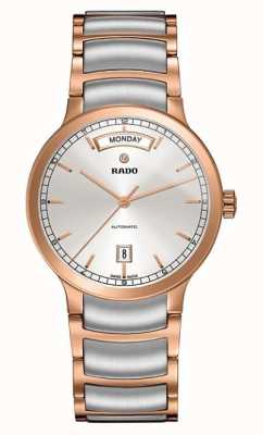 RADO Centrix L Women's Automatic  Rose Gold PVD Plated Silver Dial R30158113