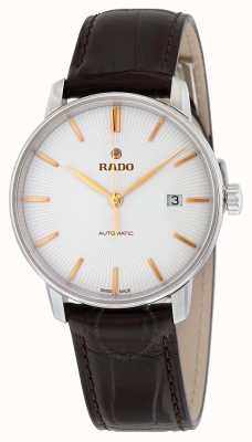 RADO Coupole L Men's Automatic Brown Leather White Dial R22860025