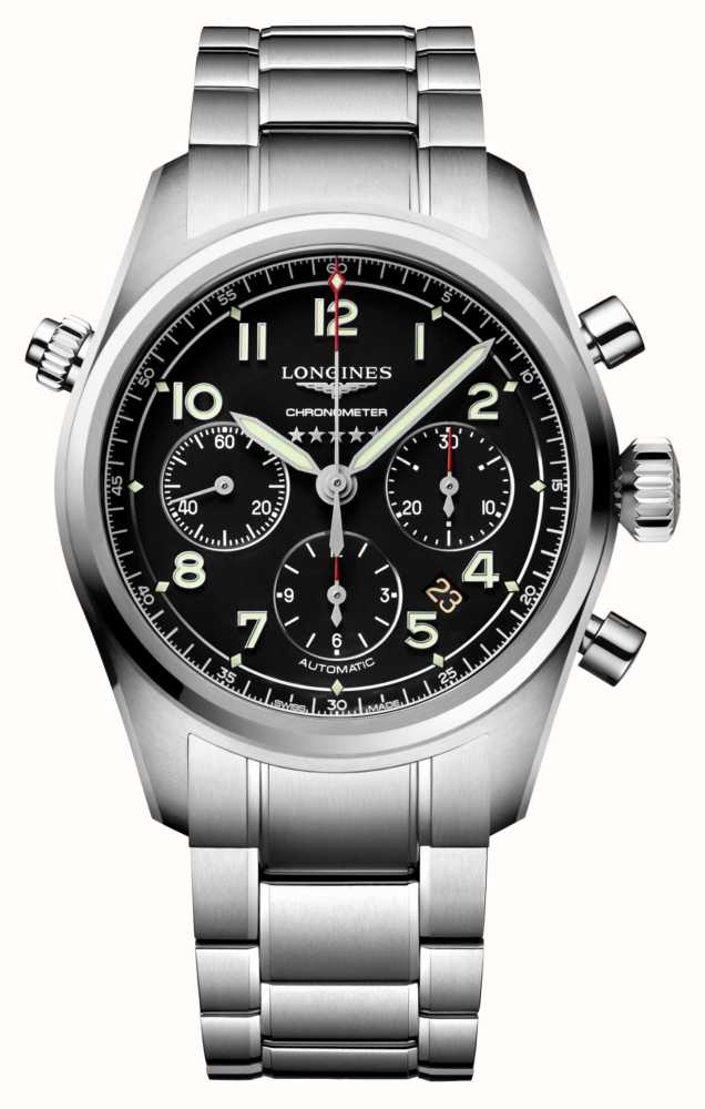 LONGINES Spirit Chronograph Automatic Black Dial Stainless Steel