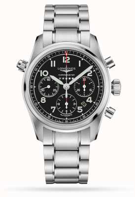 LONGINES Spirit Chronograph Automatic Black Dial Stainless steel L38204536