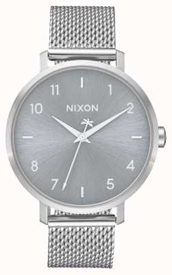 Nixon Arrow Milanese | All Silver | Stainless Steel Mesh | Silver Dial A1238-1920-00