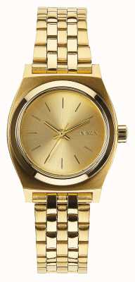 Nixon Small Time Teller | All Gold | Gold IP Steel Bracelet | Gold Dial A399-502-00