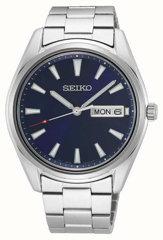 Seiko Men's Stainless Steel Bracelet | Blue Dial SUR341P1 - First Class  Watches™ IRL