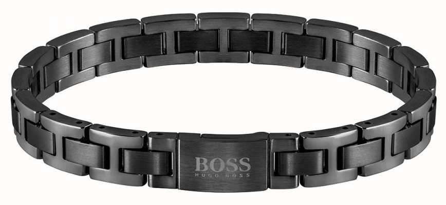 BOSS Jewellery Men's | Essentials | Black IP Steel Bracelet 1580055