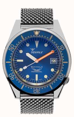 Squale 1521 Ocean Mesh | Blue Dial | Stainless Steel Mesh Bracelet 1521OCN-CINSS20