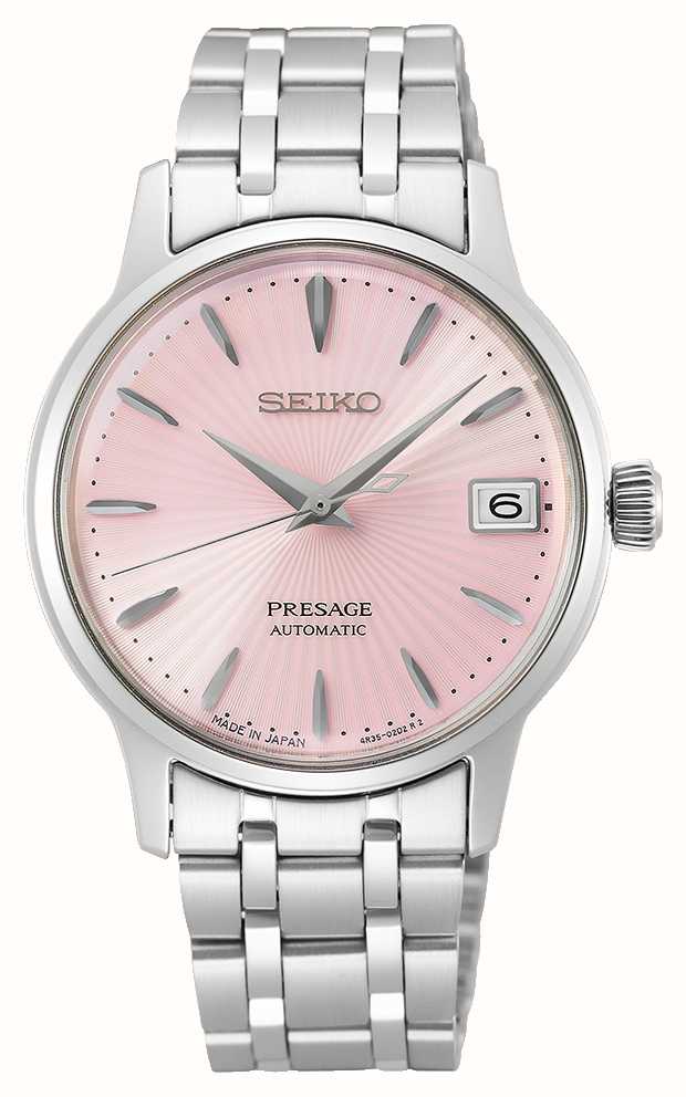 Seiko Presage Automatic | Women's | Stainless Steel Bracelet | Pink Dial  SRP839J1 - First Class Watches™ IRL