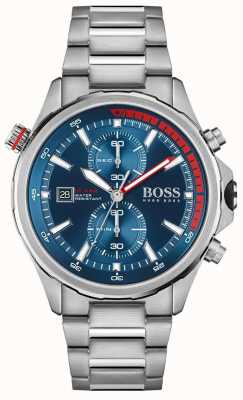 BOSS | Globetrotter | Men's | Stainless Steel Bracelet | Blue Dial | 1513823