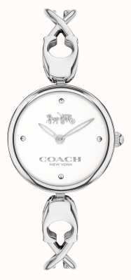 Coach Caroll | Women's Stainless Steel Bangle Bracelet | White Dial 14503750